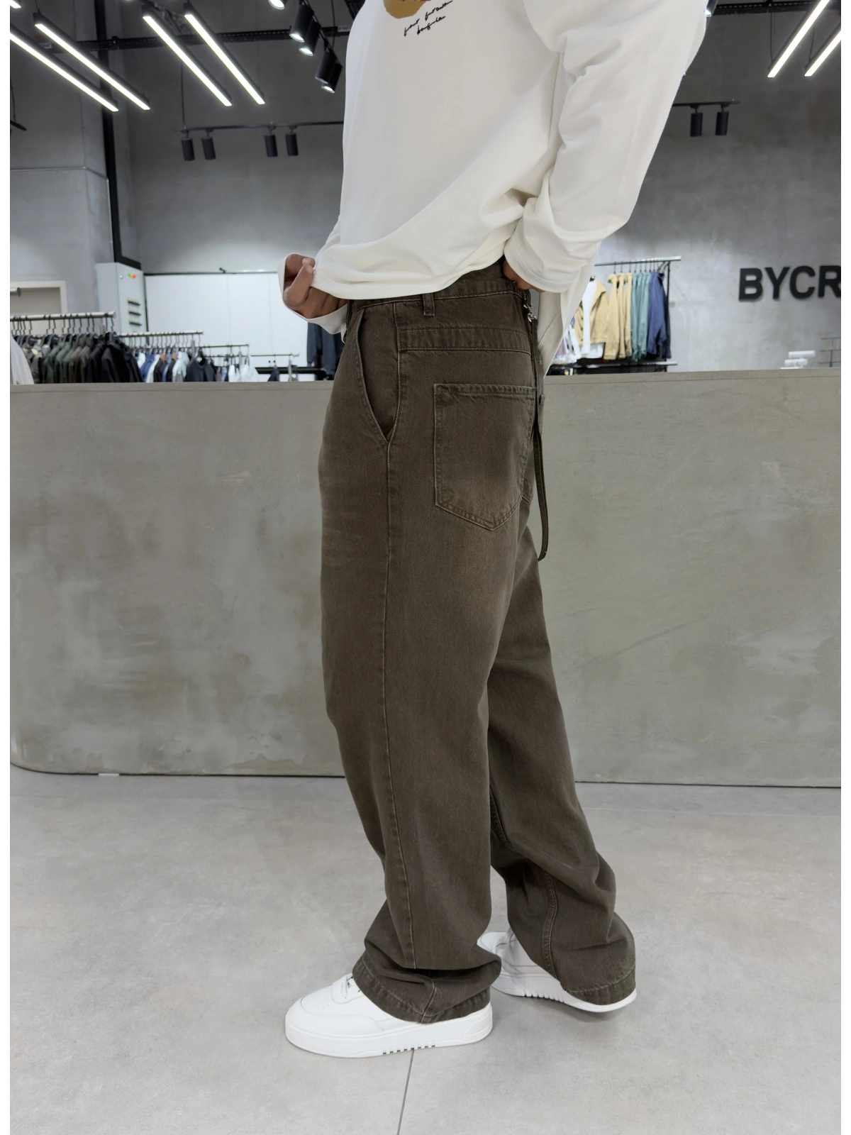 Kahve Premium Style Baggy Jean