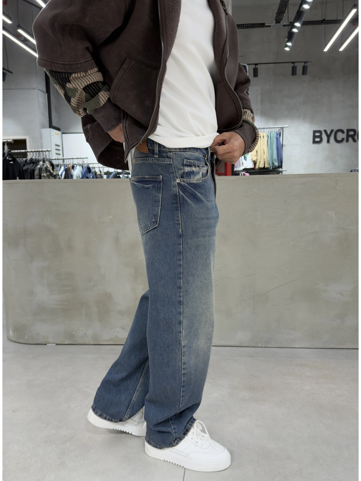 Mavi Yıkamalı WeLoose Baggy Jean