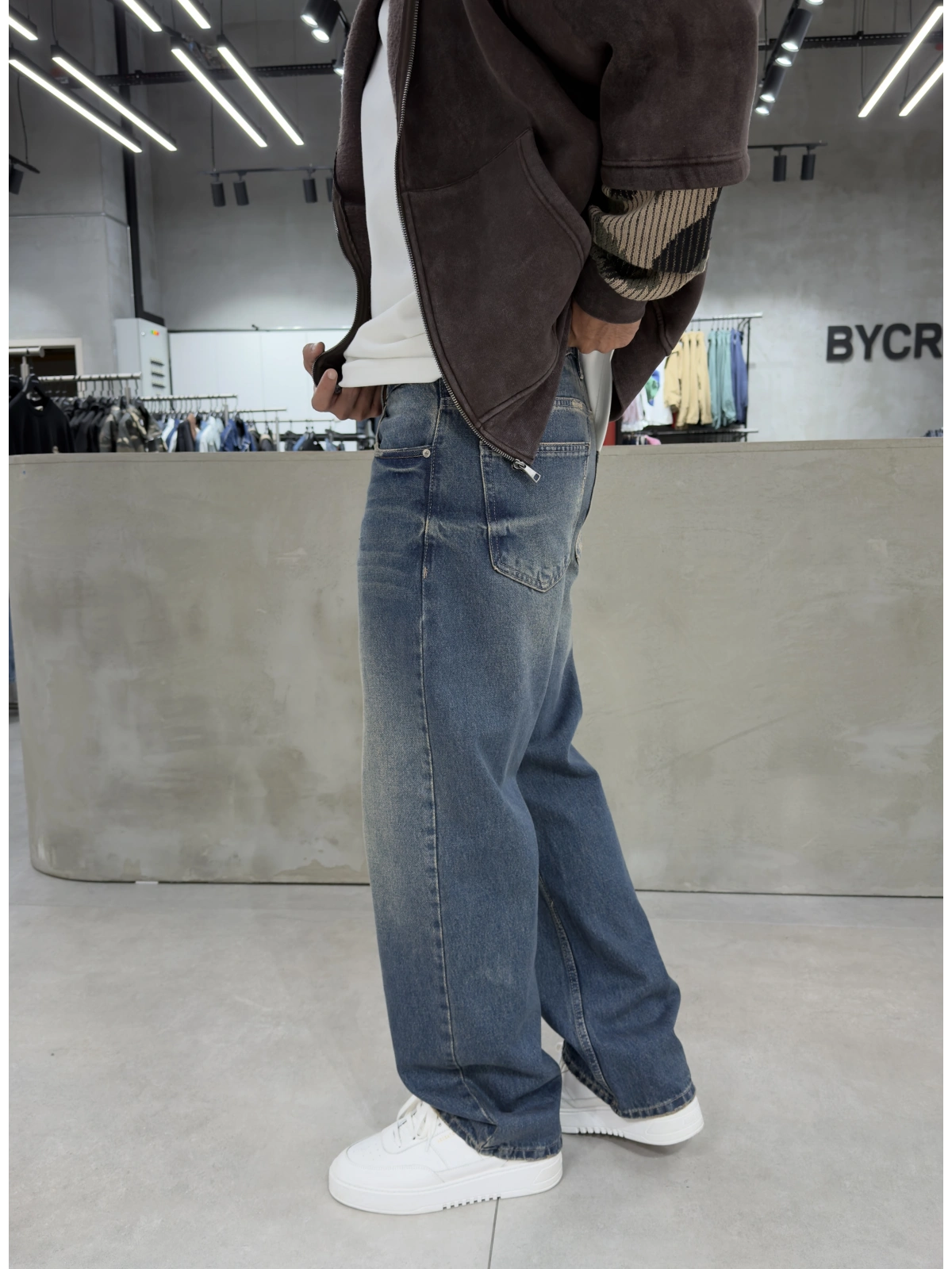 Mavi Yıkamalı WeLoose Baggy Jean