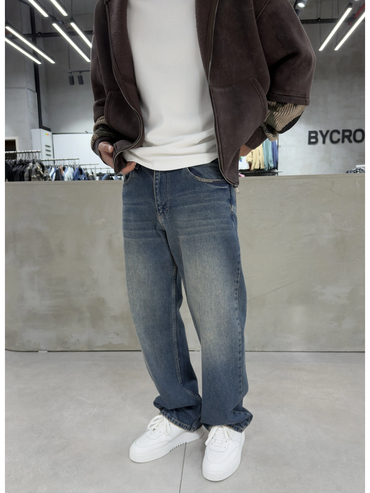 Mavi Yıkamalı WeLoose Baggy Jean
