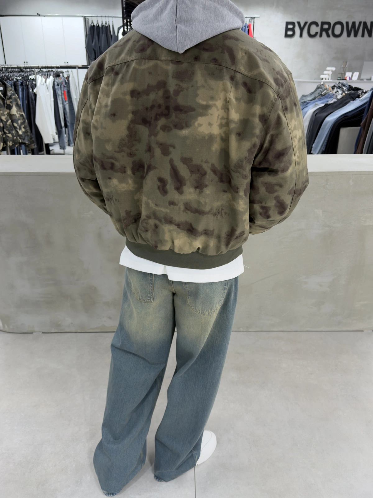 Kamuflaj Premium Oversize Şişme Mont