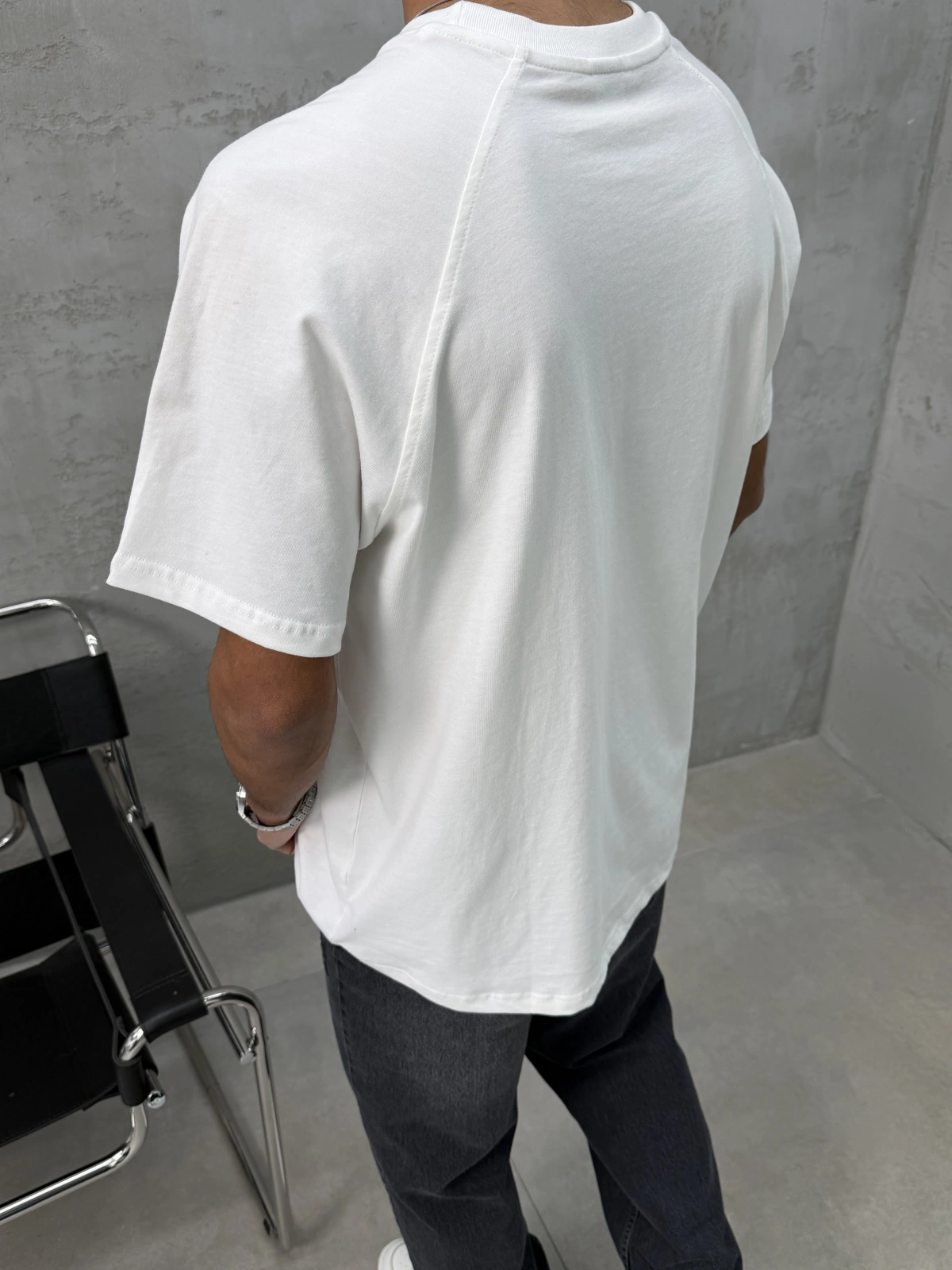 Beyaz Premium Oversize T-Shirt