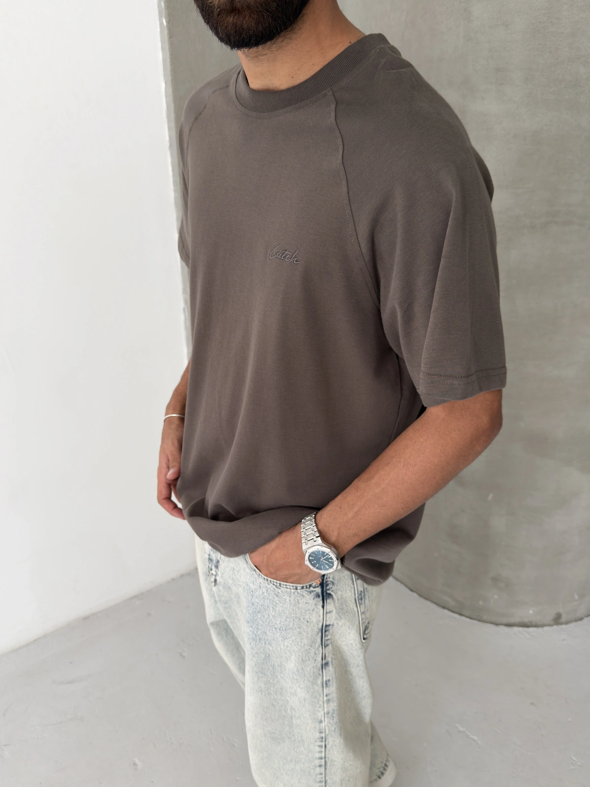 Kahve Premium Oversize T-Shirt