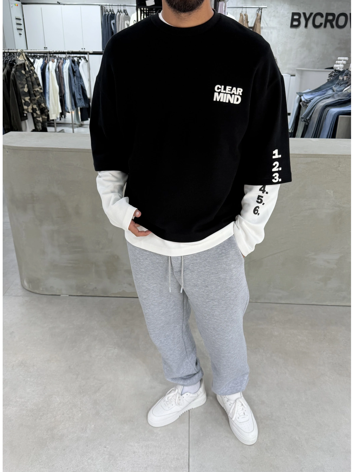 Siyah Mind 6 Oversize Sweat