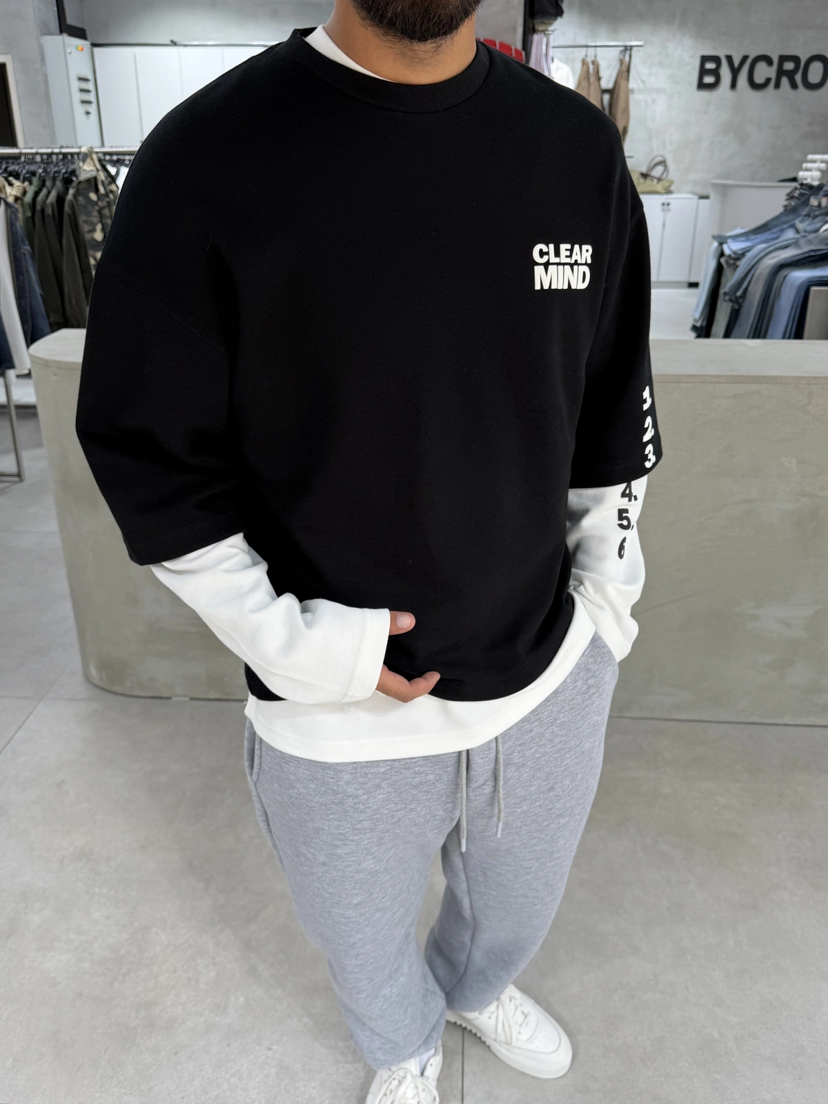 Siyah Mind 6 Oversize Sweat