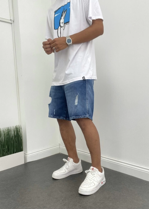 Bol Kalıp Denim Şort