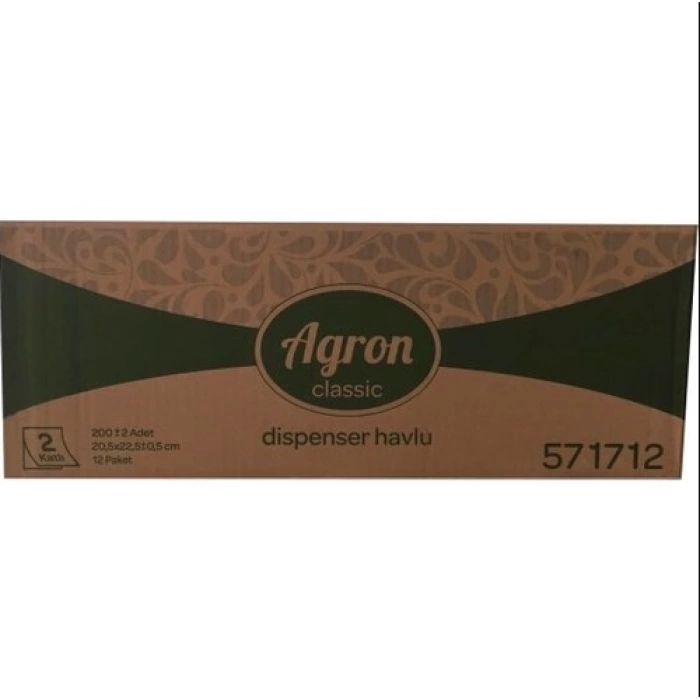 Agron Z Katlama Dispenser Selüloz Havlu 12 X 200