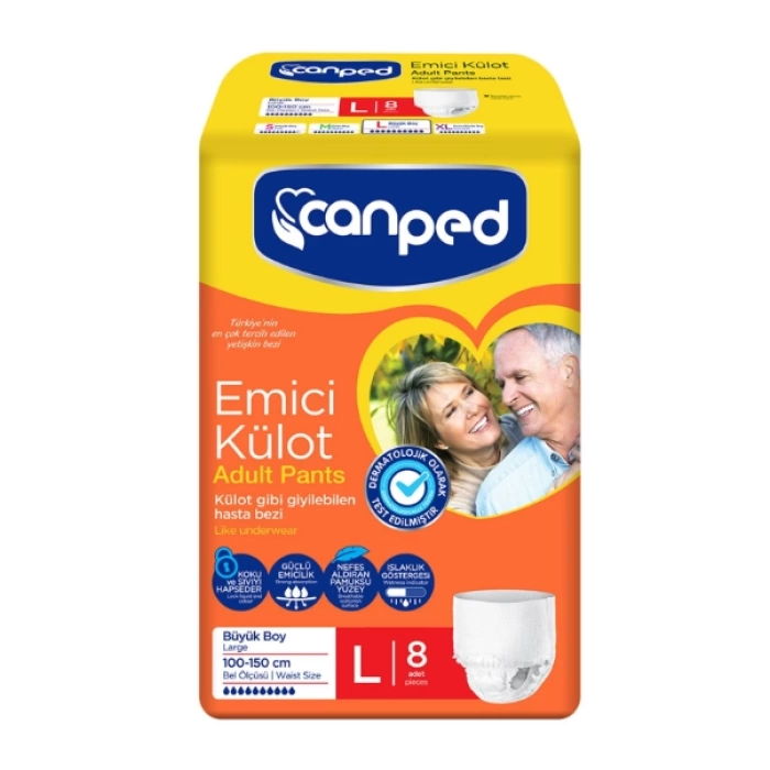 Canped Emici Külot Büyük 8 Adet