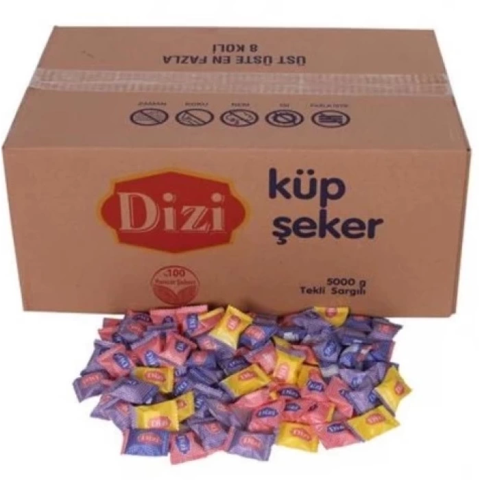 Dizi Çift Sargılı Küp Şeker 5 kg