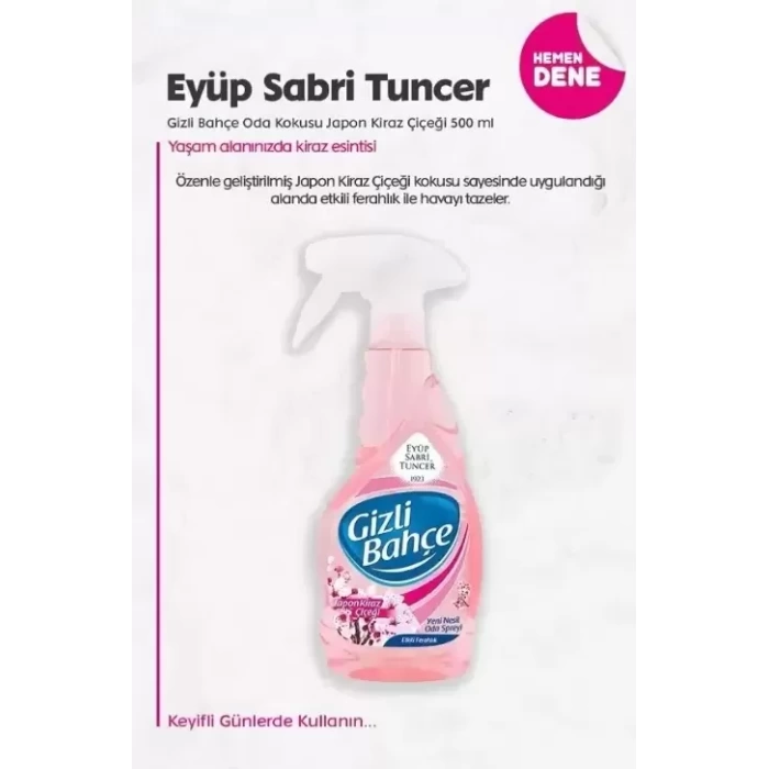 Eyüp Sabri Tuncer Gizli Bahçe Oda Kokusu Japon Kiraz Çiçeği 500 ml