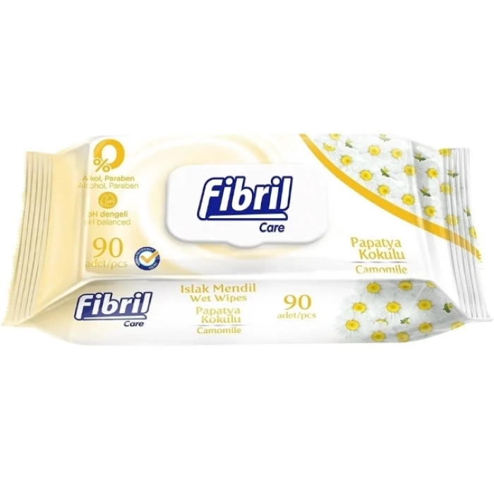 Fibril Papatya Kokulu Islak Mendil 90 lı