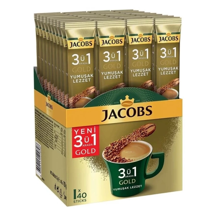 Jacobs 3 ü 1 Arada Yumuşak Lezzet 18 gr 40 lı Paket