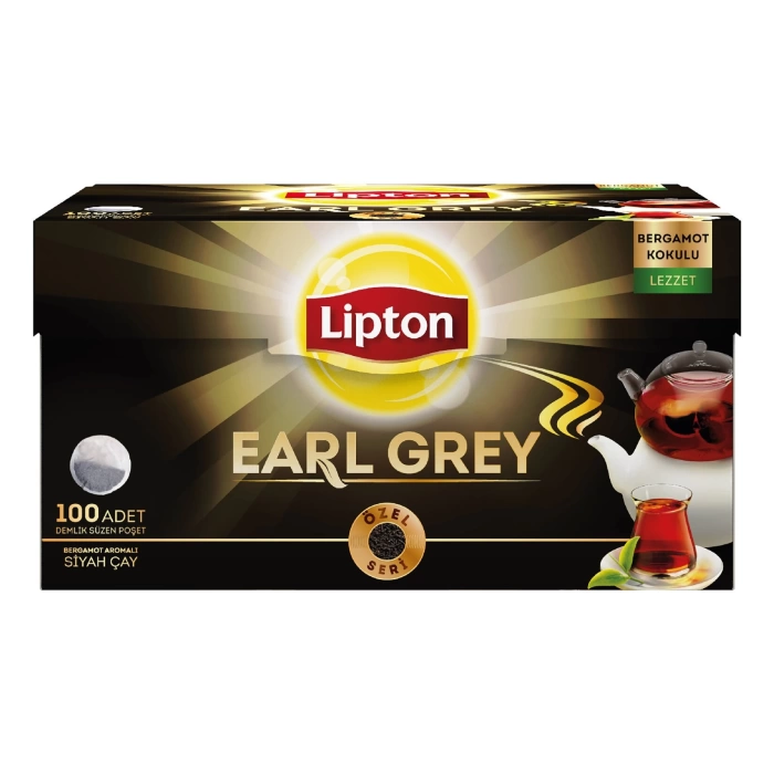 Lipton Demlik Poşet Çay Earl Grey 100 lü 320 g