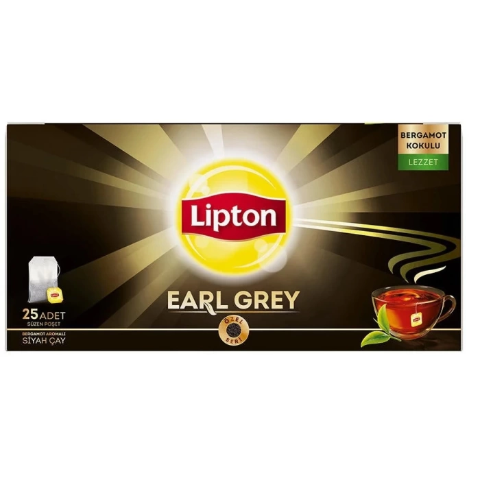 Lipton Earl Grey Bardak Poşet Çay 25 li