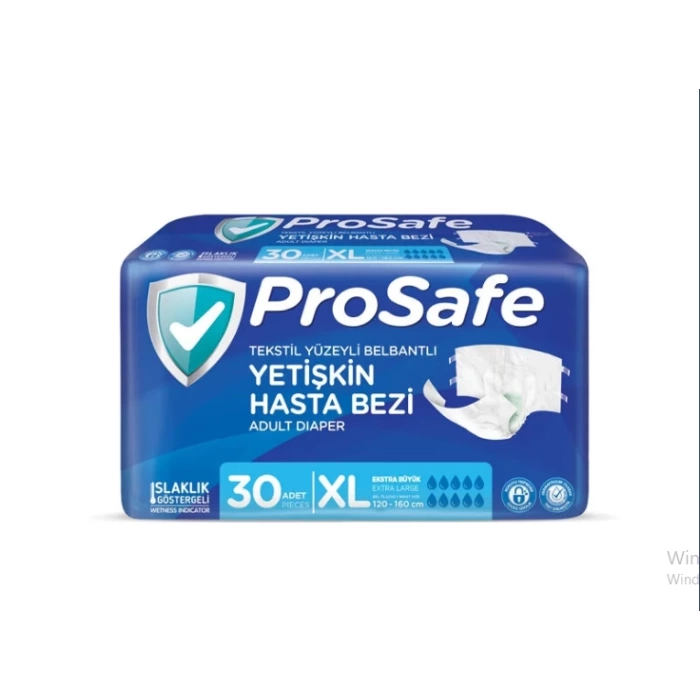 ProSafe Belbantlı Yetişkin Hasta Bezi Ekstra Large (XL) Beden 30 Adet