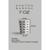 7 Oz Karton Bardak 100 Adet