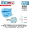 Beta Mask Ultra Kaliteli Lüks 3 Katlı 50 li Mavi Maske