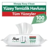 Sleepy Easy Clean 100 Yaprak Yüzey Temizlik Havlusu Beyaz Sabun Kokulu