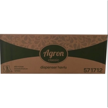 Agron Z Katlama Dispenser Selüloz Havlu 12 X 200