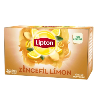 Lipton Poşet Bitki Çayı Zencefil Limon 20 li