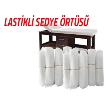 Nissam Tek Kullanımlık 15 Gram İki Tarafı Lastikli Eski Usül Sedye Örtüsü 50 li Paket