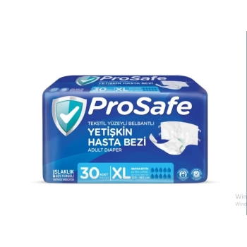 ProSafe Belbantlı Yetişkin Hasta Bezi Ekstra Large (XL) Beden 30 Adet