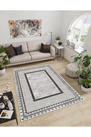 Dijidekor Işıltı Koleksiyonu Model102 Süngerli Dijital Baskılı Saçaksız Mutfak Halısı Yolluk