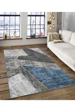 Dijidekor Işıltı Koleksiyonu Model107 Süngerli Dijital Baskılı Saçaksız Mutfak Halısı Yolluk