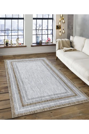 Dijidekor Işıltı Koleksiyonu Model115 Süngerli Dijital Baskılı Saçaksız Mutfak Halısı Yolluk