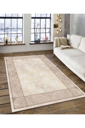 Dijidekor Işıltı Koleksiyonu Model133 Süngerli Dijital Baskılı Saçaksız Mutfak Halısı Yolluk