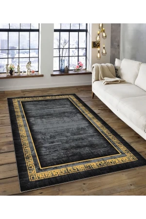 Dijidekor Işıltı Koleksiyonu Model135 Süngerli Dijital Baskılı Saçaksız Mutfak Halısı Yolluk