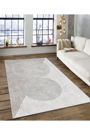 Dijidekor Işıltı Koleksiyonu Model137 Süngerli Dijital Baskılı Saçaksız Mutfak Halısı Yolluk