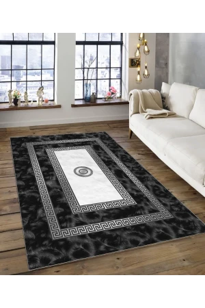 Dijidekor Işıltı Koleksiyonu Model143 Süngerli Dijital Baskılı Saçaksız Mutfak Halısı Yolluk