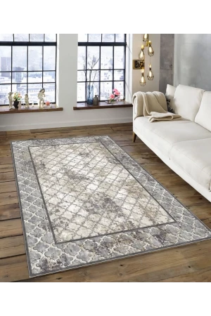 Dijidekor Işıltı Koleksiyonu Model145 Süngerli Dijital Baskılı Saçaksız Mutfak Halısı Yolluk