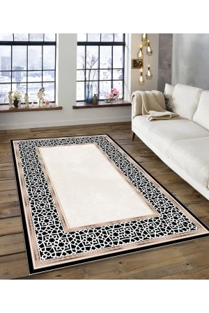 Dijidekor Işıltı Koleksiyonu Model148 Süngerli Dijital Baskılı Saçaksız Mutfak Halısı Yolluk