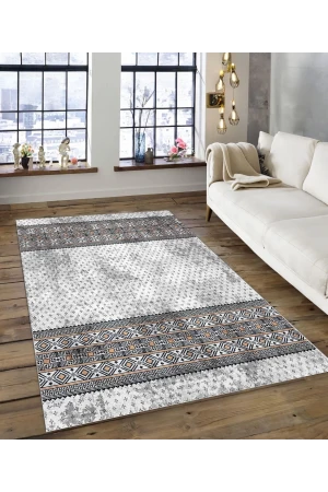 Dijidekor Işıltı Koleksiyonu Model149 Süngerli Dijital Baskılı Saçaksız Mutfak Halısı Yolluk