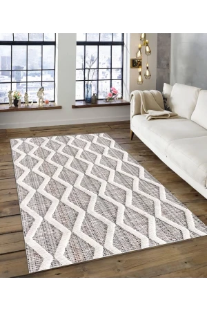 Dijidekor Işıltı Koleksiyonu Model151 Süngerli Dijital Baskılı Saçaksız Mutfak Halısı Yolluk