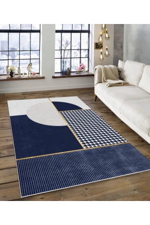 Dijidekor Işıltı Koleksiyonu Model164 Süngerli Dijital Baskılı Saçaksız Mutfak Halısı Yolluk