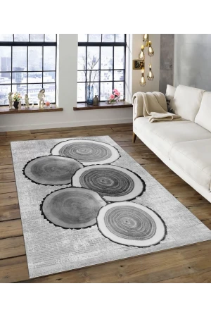 Dijidekor Işıltı Koleksiyonu Model165 Süngerli Dijital Baskılı Saçaksız Mutfak Halısı Yolluk