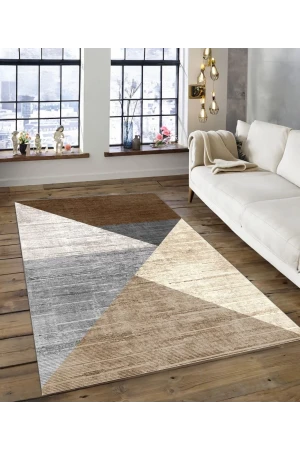 Dijidekor Işıltı Koleksiyonu Model166 Süngerli Dijital Baskılı Saçaksız Mutfak Halısı Yolluk