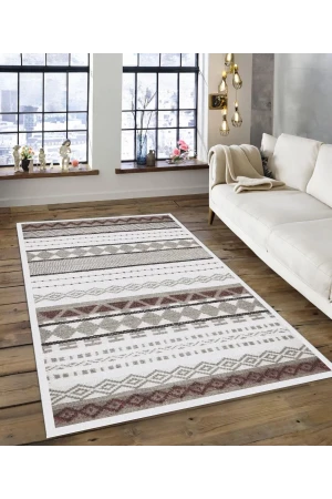 Dijidekor Işıltı Koleksiyonu Model168 Süngerli Dijital Baskılı Saçaksız Mutfak Halısı Yolluk