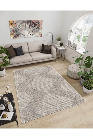 Dijidekor Işıltı Koleksiyonu Model17 Süngerli Dijital Baskılı Saçaksız Mutfak Halısı Yolluk