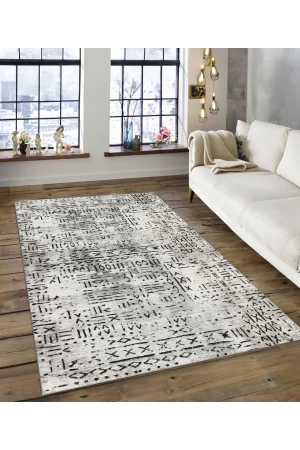 Dijidekor Işıltı Koleksiyonu Model171 Süngerli Dijital Baskılı Saçaksız Mutfak Halısı Yolluk