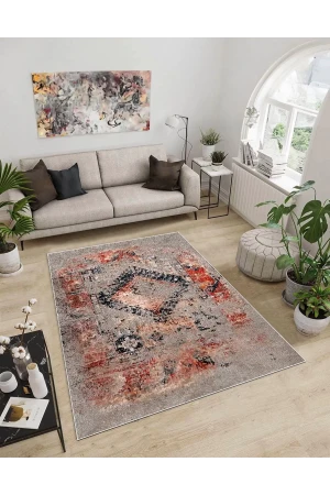 Dijidekor Işıltı Koleksiyonu Model173 Süngerli Dijital Baskılı Saçaksız Mutfak Halısı Yolluk