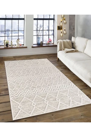 Dijidekor Işıltı Koleksiyonu Model177 Süngerli Dijital Baskılı Saçaksız Mutfak Halısı Yolluk