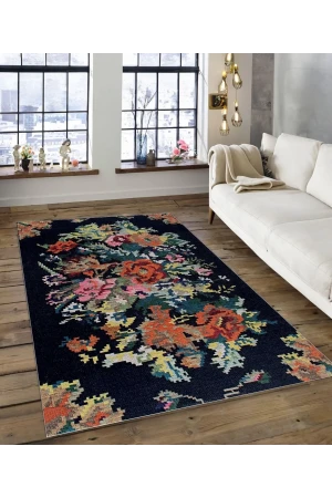 Dijidekor Işıltı Koleksiyonu Model179 Süngerli Dijital Baskılı Saçaksız Mutfak Halısı Yolluk