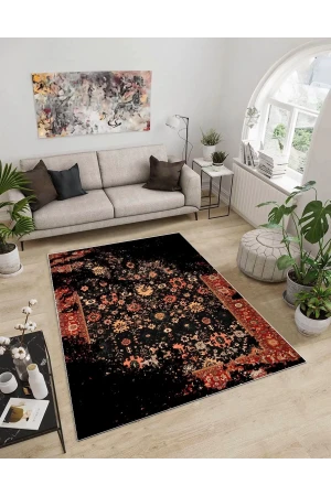 Dijidekor Işıltı Koleksiyonu Model180 Süngerli Dijital Baskılı Saçaksız Mutfak Halısı Yolluk