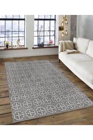 Dijidekor Işıltı Koleksiyonu Model181 Süngerli Dijital Baskılı Saçaksız Mutfak Halısı Yolluk