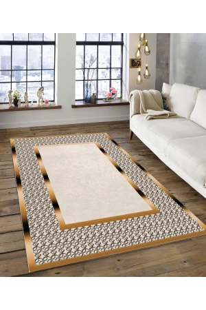 Dijidekor Işıltı Koleksiyonu Model182 Süngerli Dijital Baskılı Saçaksız Mutfak Halısı Yolluk