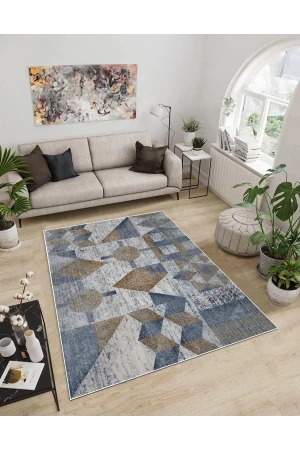 Dijidekor Işıltı Koleksiyonu Model186 Süngerli Dijital Baskılı Saçaksız Mutfak Halısı Yolluk